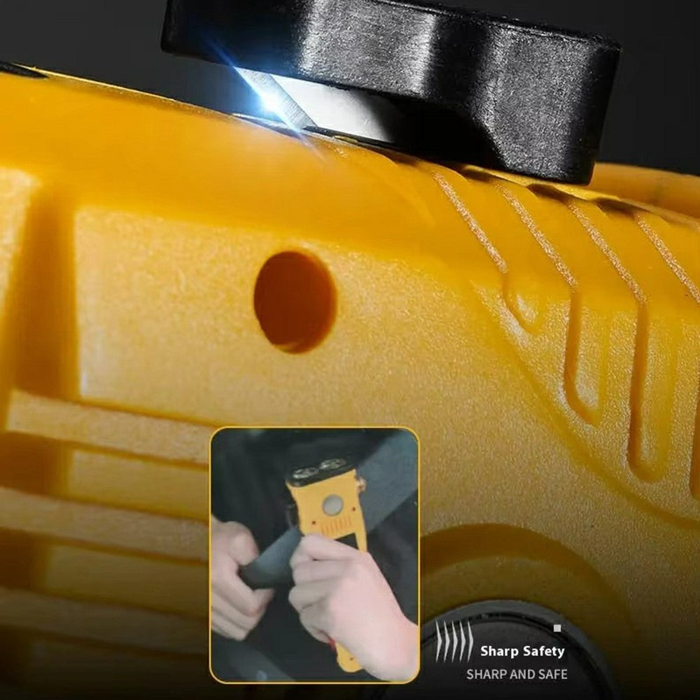 W5214 Multi-Function Work Light Solar Car Emergency Flashlight with Strong Magnet / Window Breaker / Safety Hammer