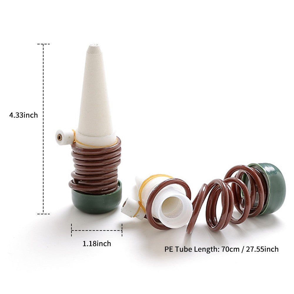 880112 4Pcs Ceramic Self-Watering Dripper Flower Pot Root Deep Drip Irrigation Tool Bonsai Plants Automatic Watering Device