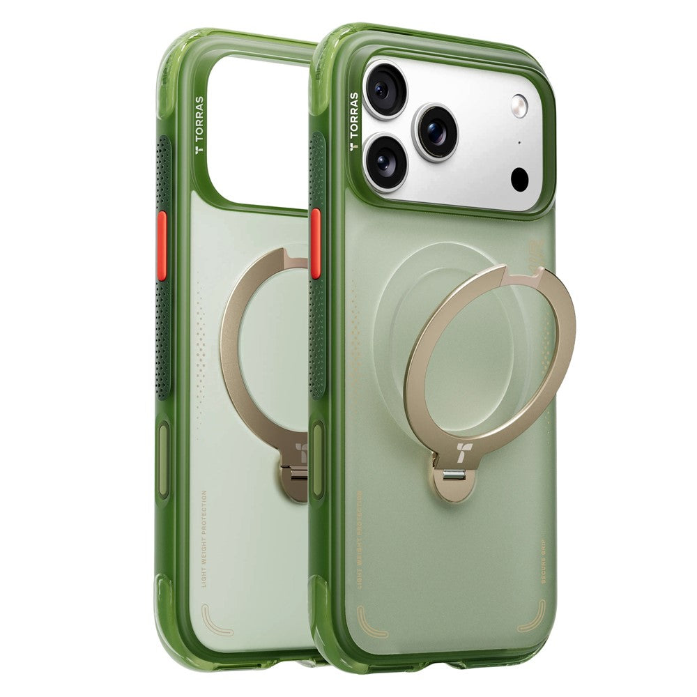 TORRAS Ostand Q3 Air Series Hülle für iPhone 17 Pro Max mit MagSafe Ständer, stoßfest PC+TPU