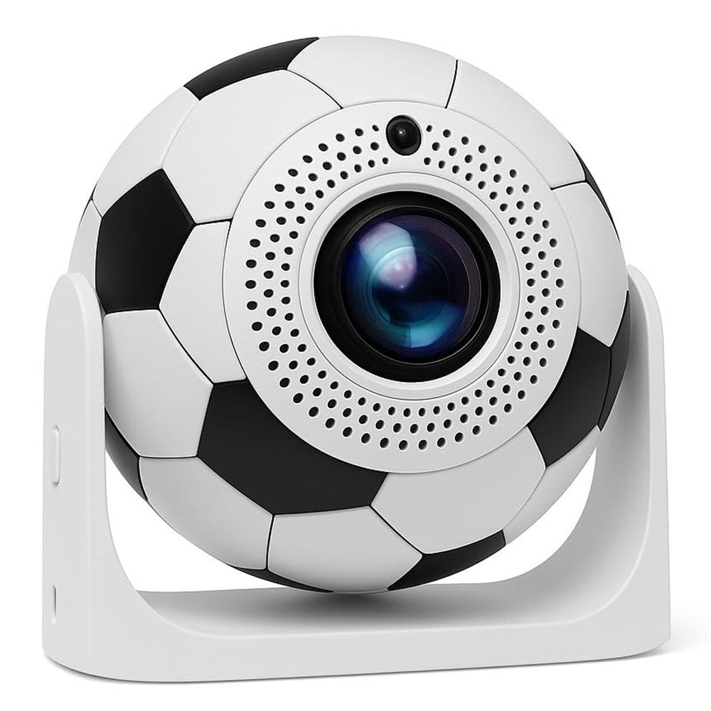 JY360 Football Shape Portable Projector Android 13.0 Auto Focus Mini Projector 2.4G / 5G WiFi 6 for Home Theater
