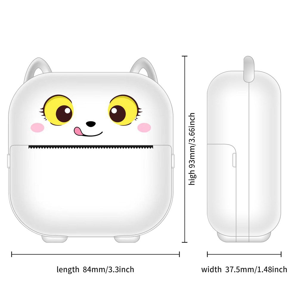 X15A Mini Inkless Bluetooth-compatible Thermal Printer Printing Device (5 Printing Paper Rolls + 5 Pens)