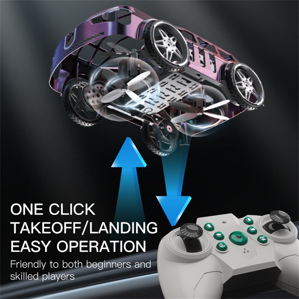 ZLL SG900pro Land and Air Dual Mode Drone RC Car Intelligent Hover LED Lights RC Vehicle Toy, 3 Batteries