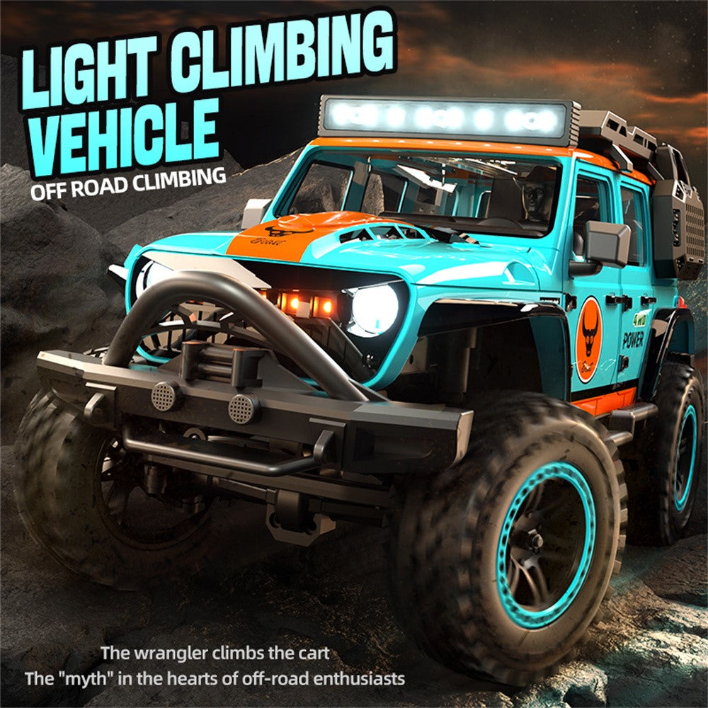 ZLL SG206PRO Brushed Motor RC Rock Crawler 1 / 20 Scale 4WD Off Road Vehicle with LED Light High Speed Car Toy, 3 Batteries