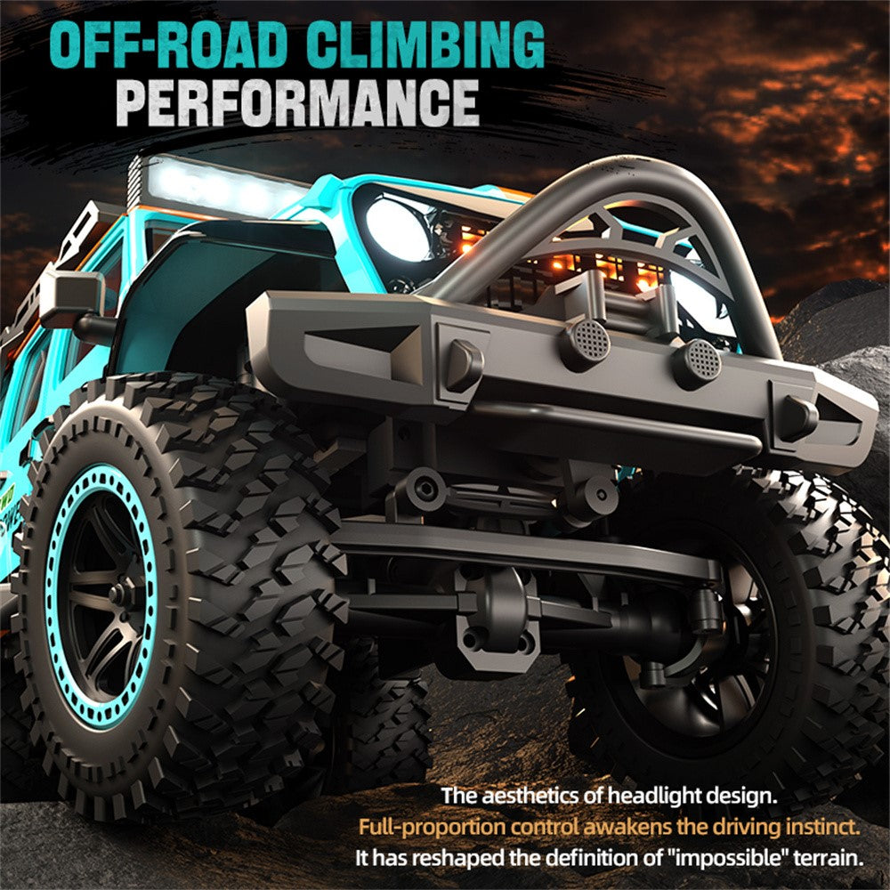 ZLL SG206PRO Brushed Motor RC Rock Crawler 1 / 20 Scale 4WD Off Road Vehicle with LED Light High Speed Car Toy, 3 Batteries