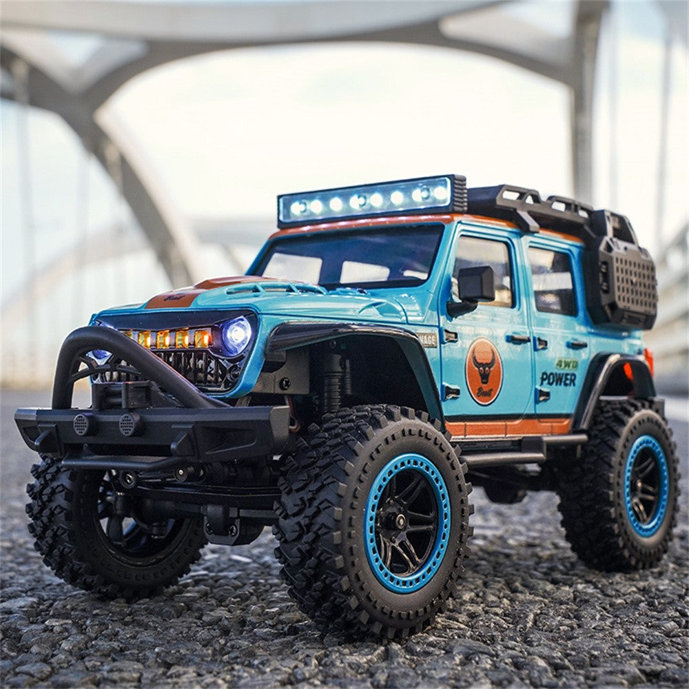 ZLL SG206PRO Brushed Motor RC Rock Crawler 1 / 20 Scale 4WD Off Road Vehicle with LED Light High Speed Car Toy, 3 Batteries