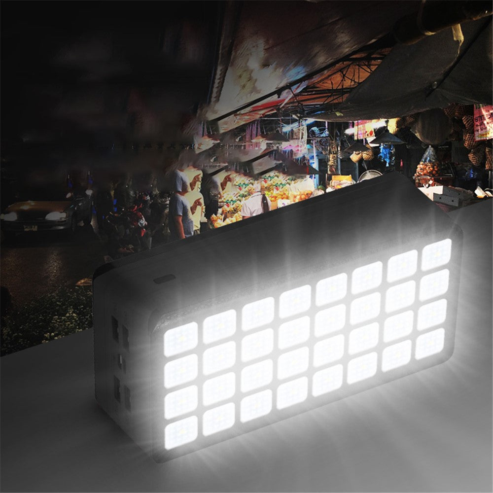 PSOOO PS-900 50000mAh Power Bank External Battery Pack with 32-LED Camping Light [4 Output and 2 Input]