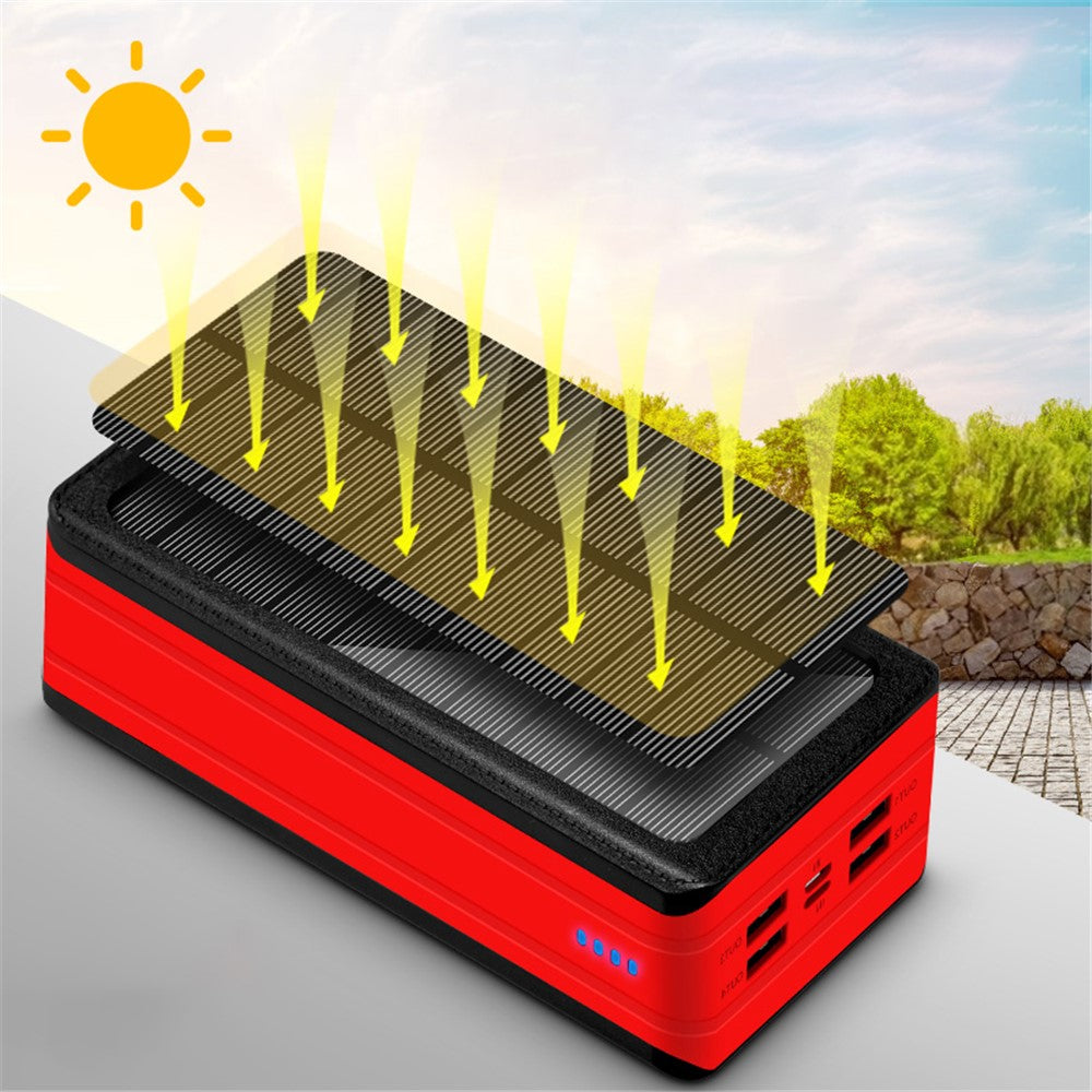 PSOOO PS-900 50000mAh Power Bank External Battery Pack with 32-LED Camping Light [4 Output and 2 Input]