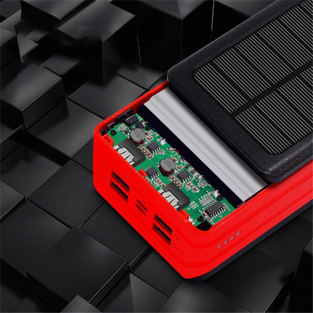 PSOOO PS-900 50000mAh Power Bank External Battery Pack with 32-LED Camping Light [4 Output and 2 Input]