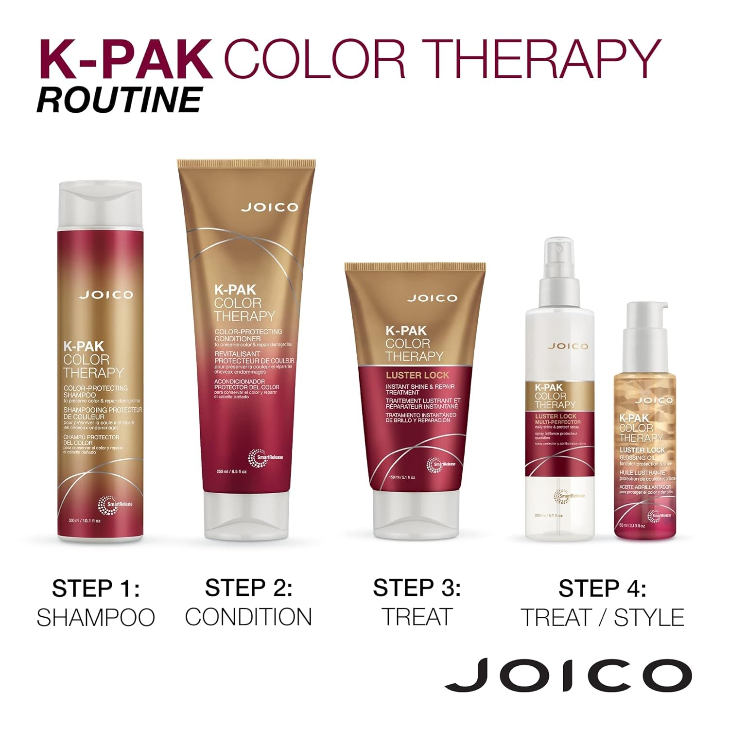 K-Pak Color Therapy Shampoo and Conditioner 10.1Oz Duo by