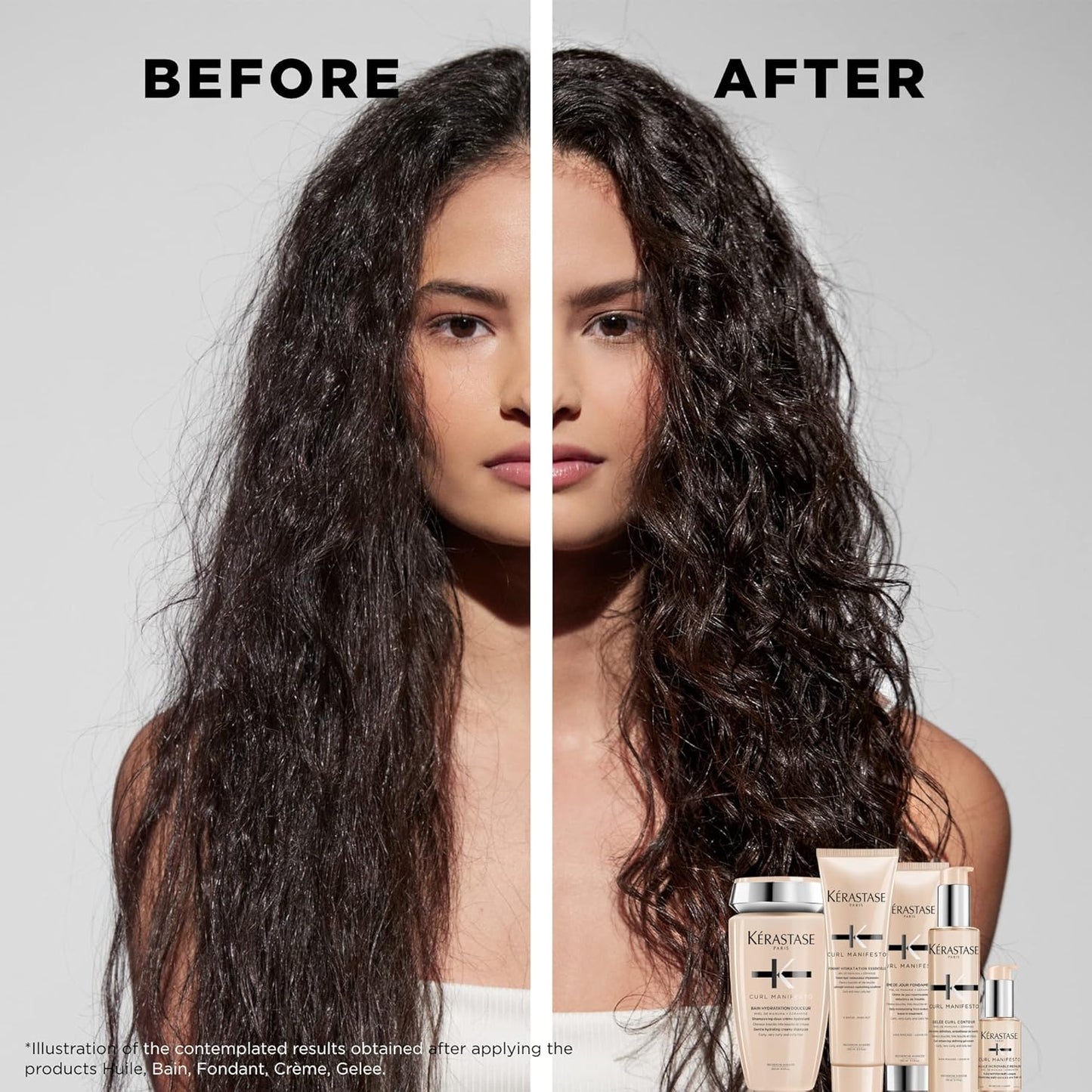 Kérastase | Haarmaske Für Krauses Und Lockiges Haar, Gegen Haarbruch Und Frizz, Masque Beurre Haute Nutrition, Curl Manifesto, 200 Ml