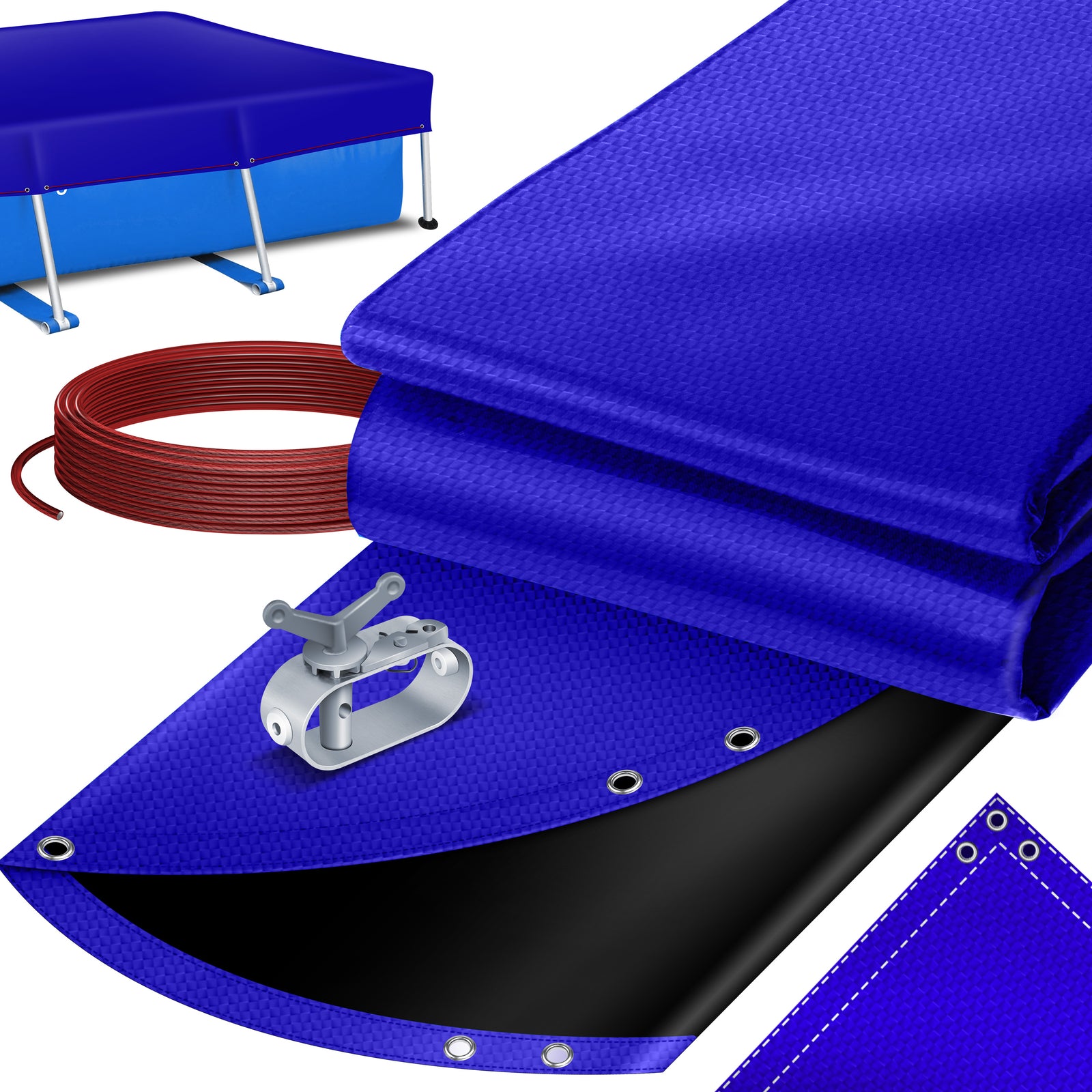 KESSER® Solar Poolabdeckung Pool Abdeckplane Abdeckung Solar Plane Solarfolie