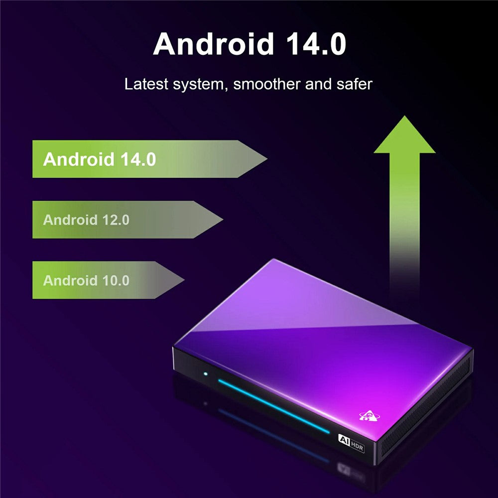 H96 Max M9 Set Top Box Android 14.0 8GB RAM 128GB ROM WiFi6 1000M LAN BT5.4 TV Box