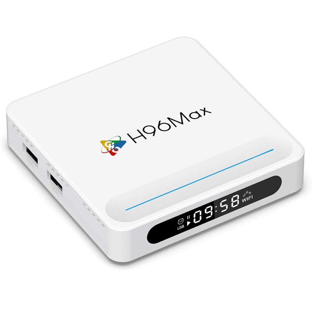 H96 Max H618 Plus 4+128GB Android TV Box WiFi 6 Bluetooth-Compatible 8K Ultra HD Smart TV Box