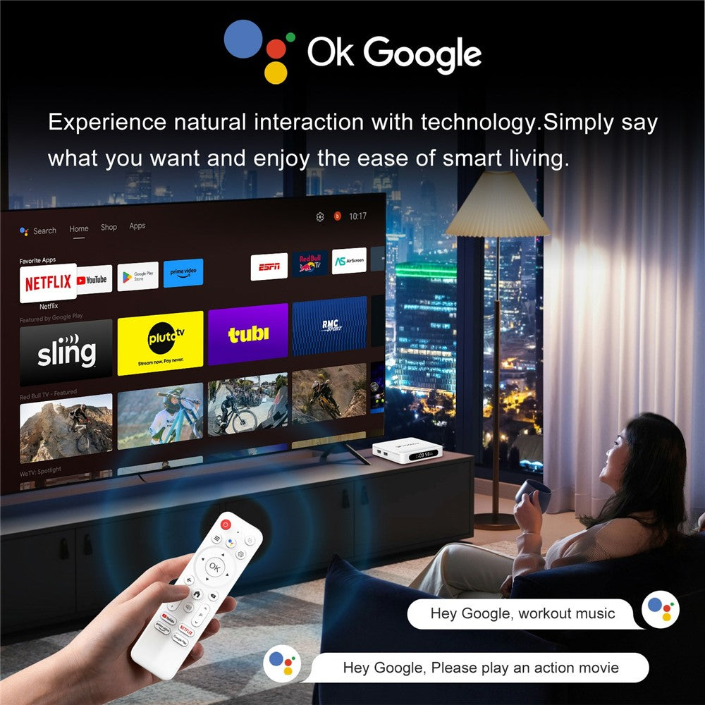 H96 Max H618 Plus 4+32GB Android TV Box WiFi 6 Bluetooth-Compatible 8K Ultra HD Smart TV Box