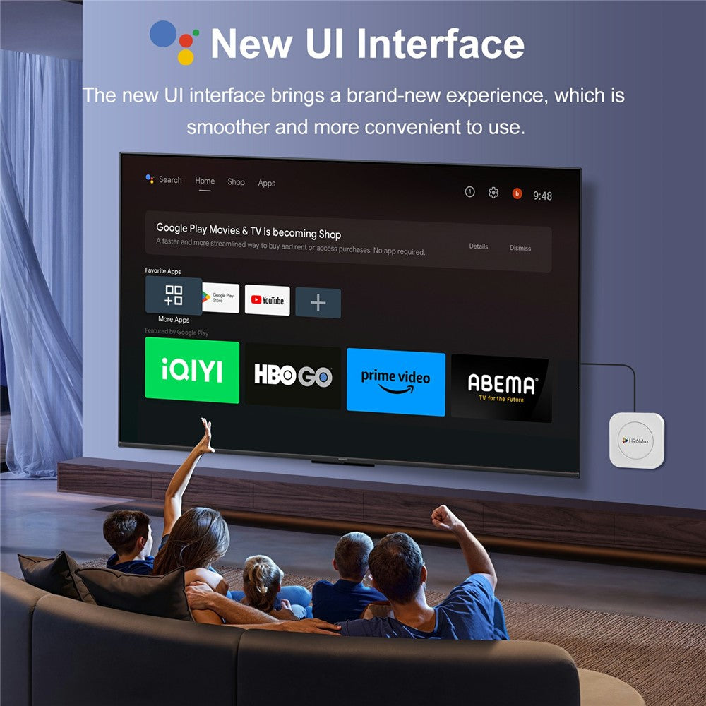 H96 MAX M1 Plus 8K Intelligent Android TV Box 4+128GB WiFi6 BT5.4 Voice Assistant Media Player