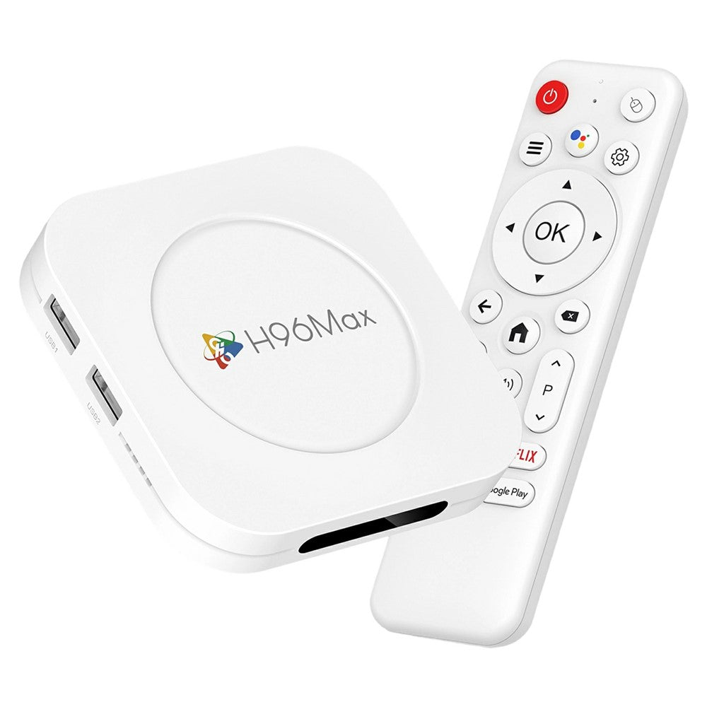 H96 MAX M1 Plus 8K Intelligent Android TV Box 4+128GB WiFi6 BT5.4 Voice Assistant Media Player