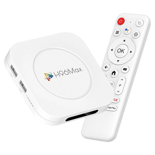 H96 MAX M1 Plus 8K Intelligent Android TV Box 4+128GB WiFi6 BT5.4 Voice Assistant Media Player