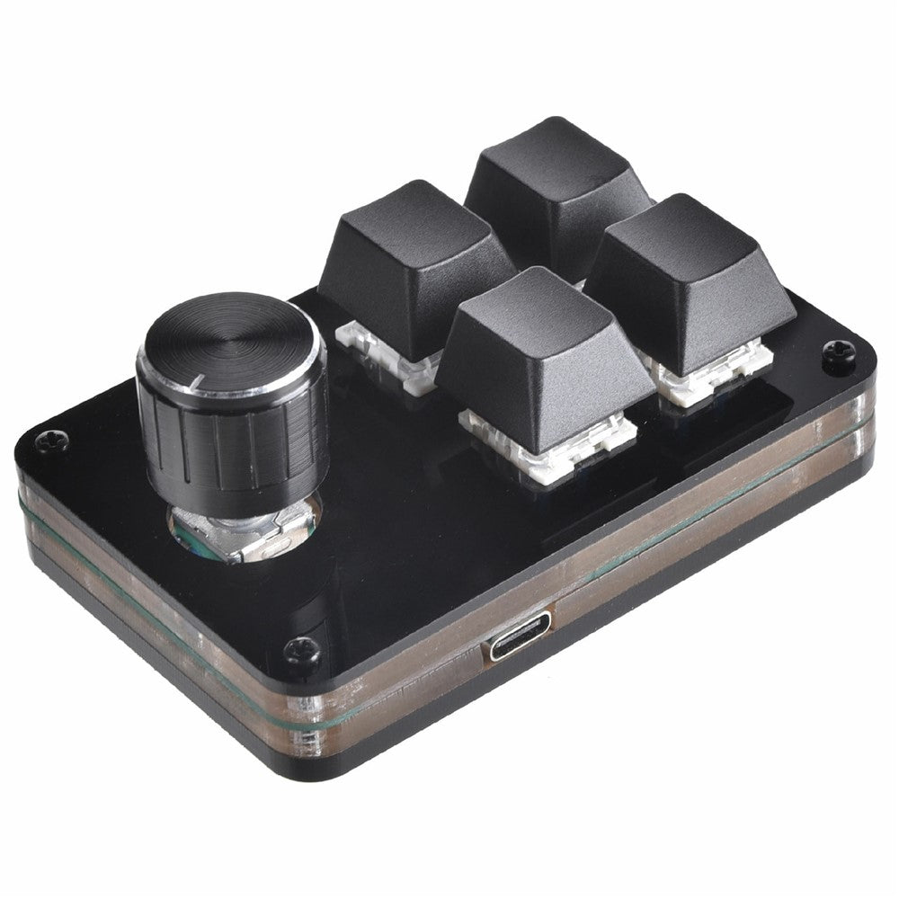 Custom Mini Keyboard Ergonomic Mini Keyboard with 4 Keys and 1 Knob