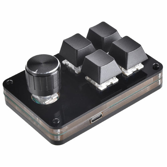 Custom Mini Keyboard Ergonomic Mini Keyboard with 4 Keys and 1 Knob
