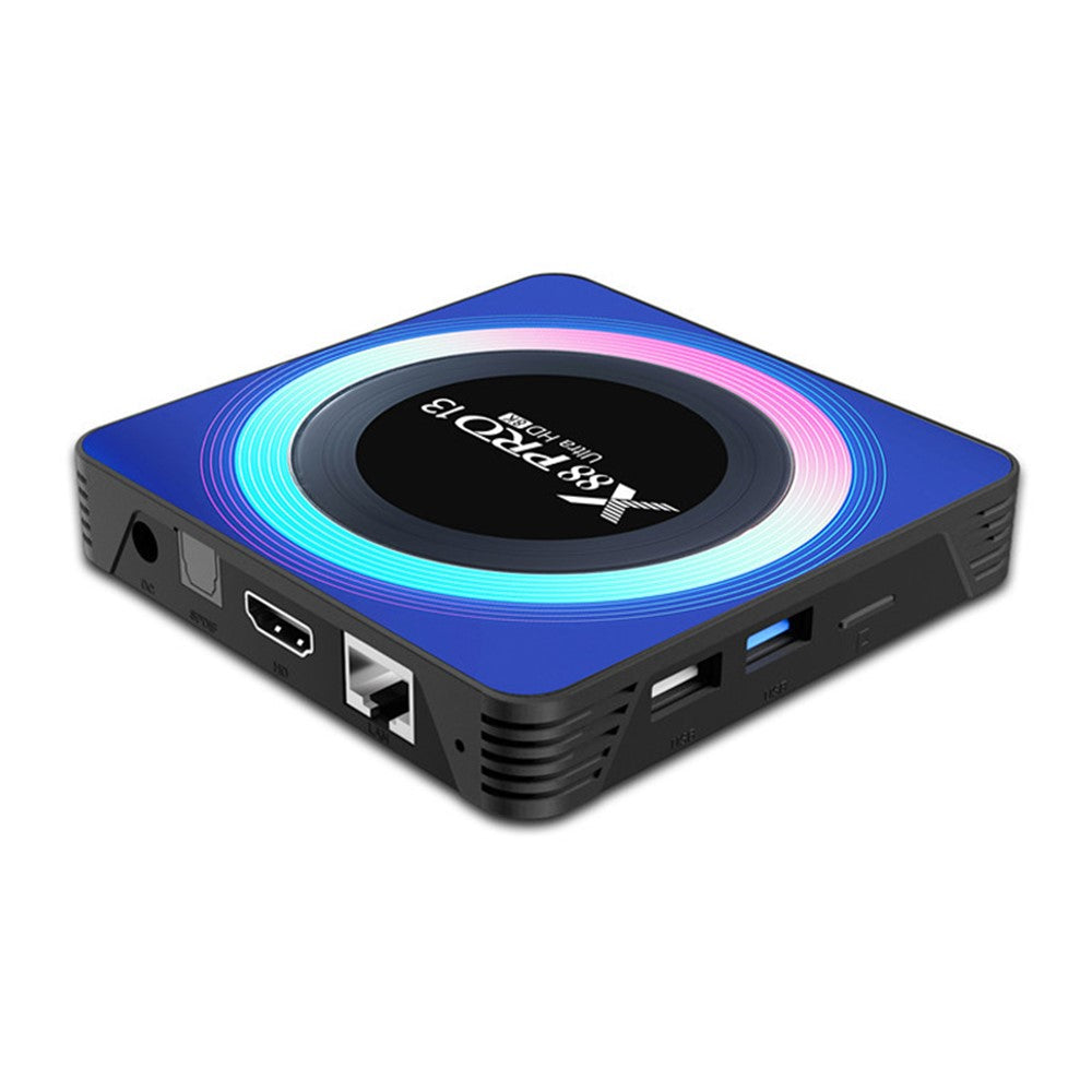 X88 Pro 13 8K Ultra HD Android 13.0 Smart TV Box with Remote Control (2GB+16GB)