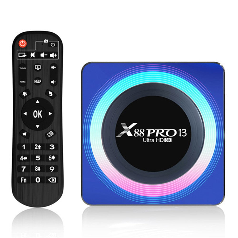 X88 Pro 13 4GB+64GB 8K Ultra HD TV Box Mini Android 13.0 Smart TV Box with Remote Control