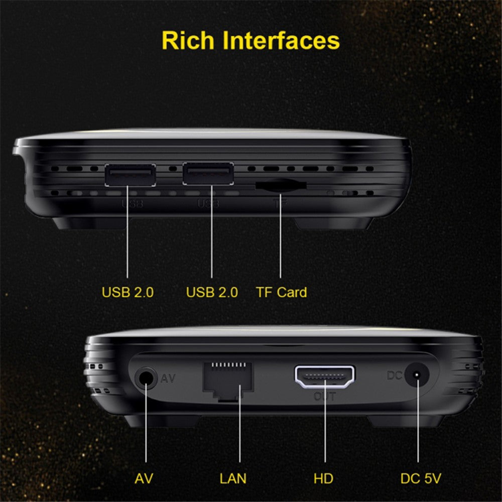 HK1 RBOX-H8S 4K Ultra HD Smart TV Box Dual-band WiFi Android 12.0 TV Box (2GB+16GB)