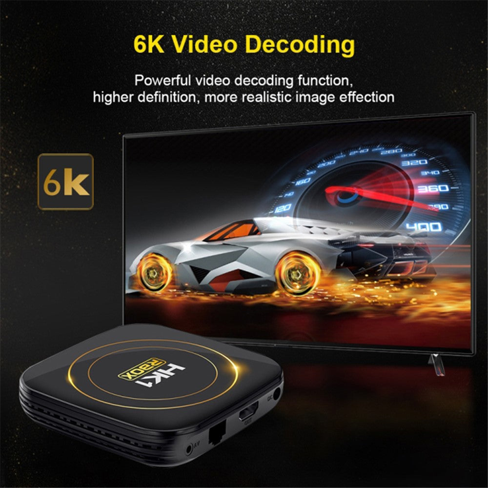 HK1 RBOX-H8S 4K Ultra HD Smart TV Box Dual-band WiFi Android 12.0 TV Box (2GB+16GB)