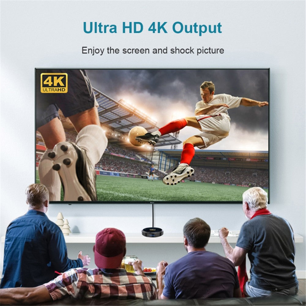 HK1 RBOX-H8-H618 4GB+128GB Set-top Box Android 12 TV Box Support 6K Video Decoding
