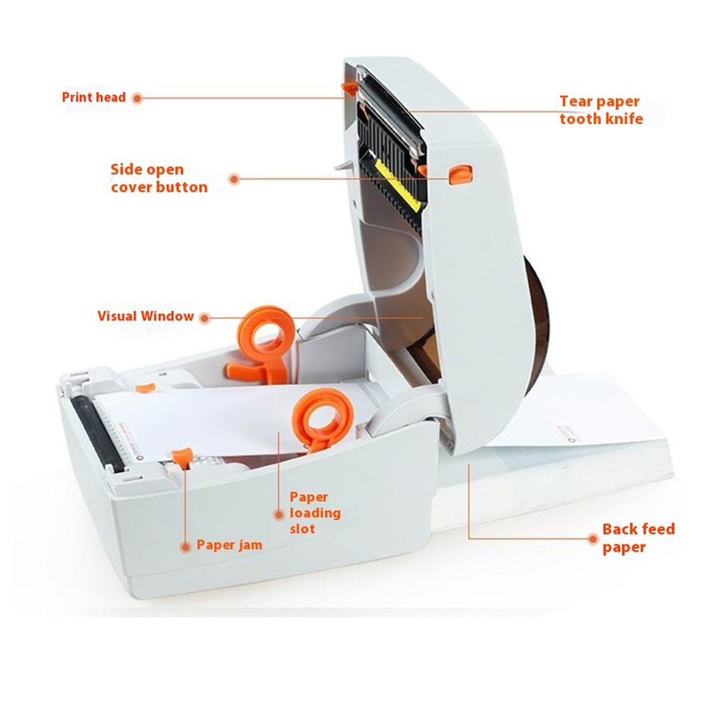 TP403 180mm / s Fast Printing Desktop Thermal Printer Barcode Label Printer, USB Version