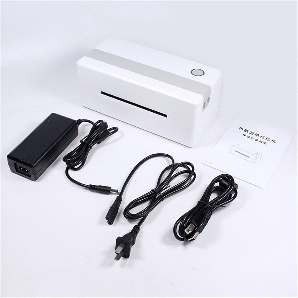 TDL406 Desktop Thermal Label Printer Barcode Sticker Maker Machine, USB + Bluetooth-compatible Version