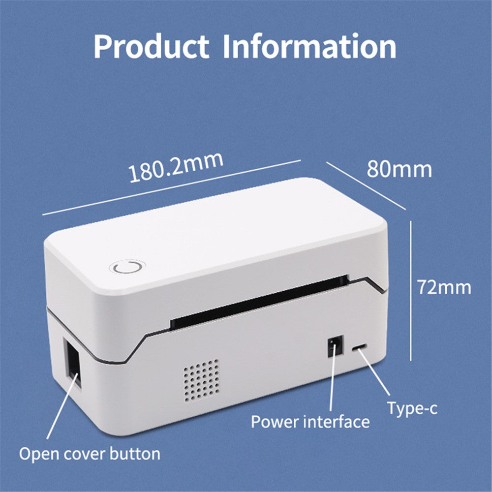 TDL407H 180mm / s High Speed Desktop Thermal Label Printer Barcode Printing Machine, USB Version
