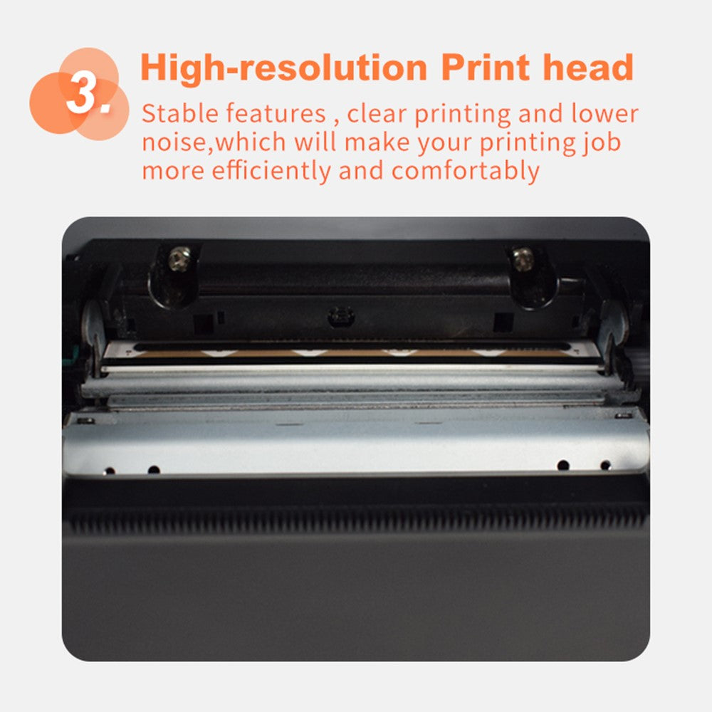 ZJ-8370 80mm Thermal Receipt Printer Auto Cutter USB LAN WiFi Kitchen POS Printer