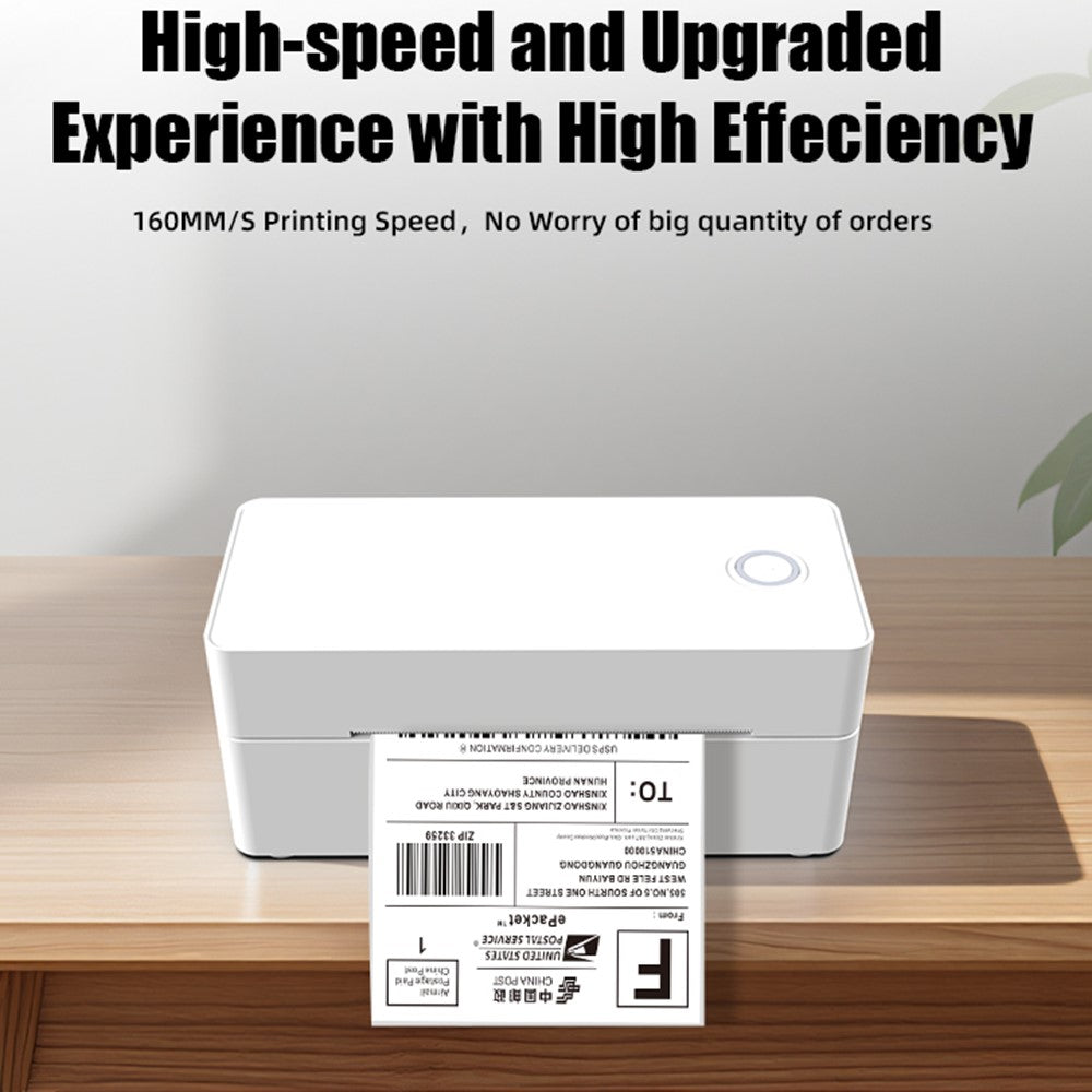 110MM Thermal Label Printer USB + Bluetooth-Compatible High Speed Portable Shipping Bill Printer