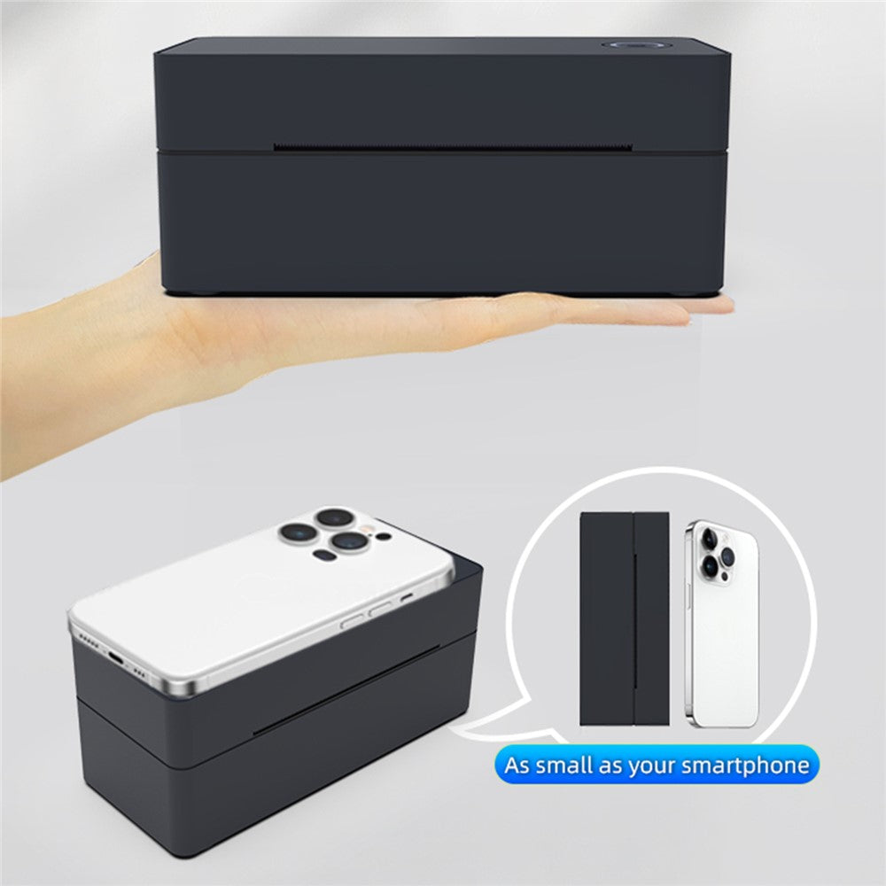 ZJ-9260 110mm Paperless Label Printer 160mm / s 203DPI Direct Thermal Label Printer with USB Port and Stand