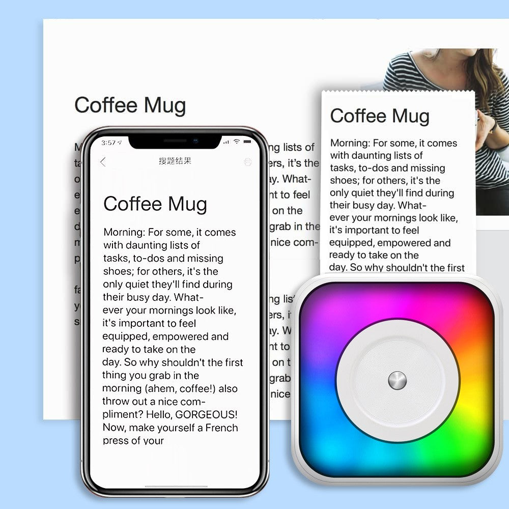 C31 Portable Wireless Bluetooth-compatible Thermal Label Photo Printer with Printing Papers
