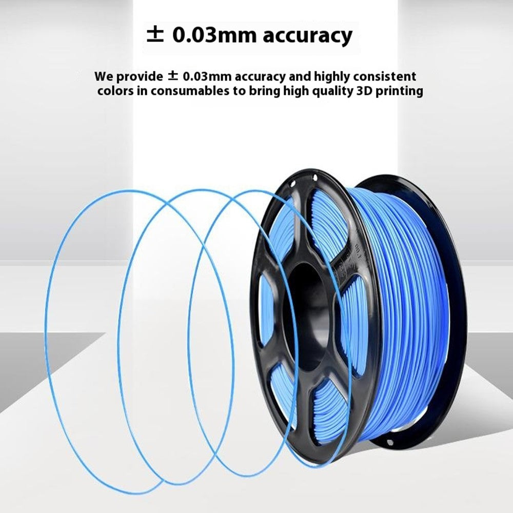 Biologisch abbaubares PLA 1,75mm Filament für 3D-Drucker, Hochglanz, Genauigkeit +/- 0,03mm