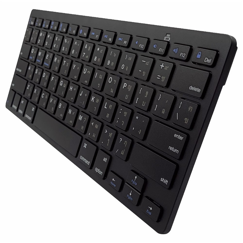 [Thai Version] X5 Noiseless 78-Key Ultra Thin Wireless Bluetooth-compatible Keyboard for iPad iPhone
