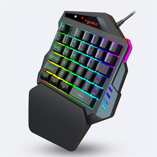 HXSJ V500 35 Keys One Handed Gaming Keyboard RGB Backlit Keyboard