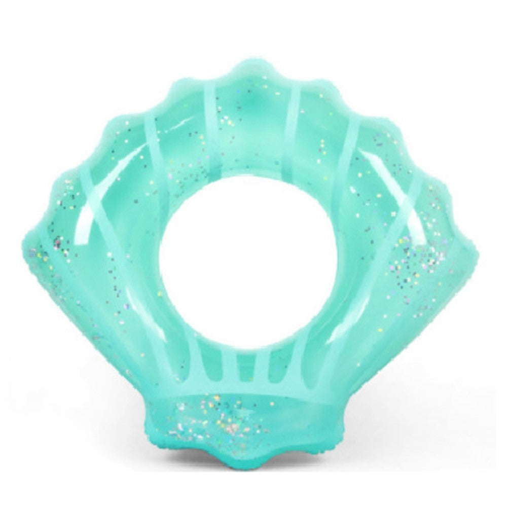 70*80cm Scallop Shell Inflatable Swim Ring Glitter Sequins Summer Swim Tube Inflatable Pool Toy