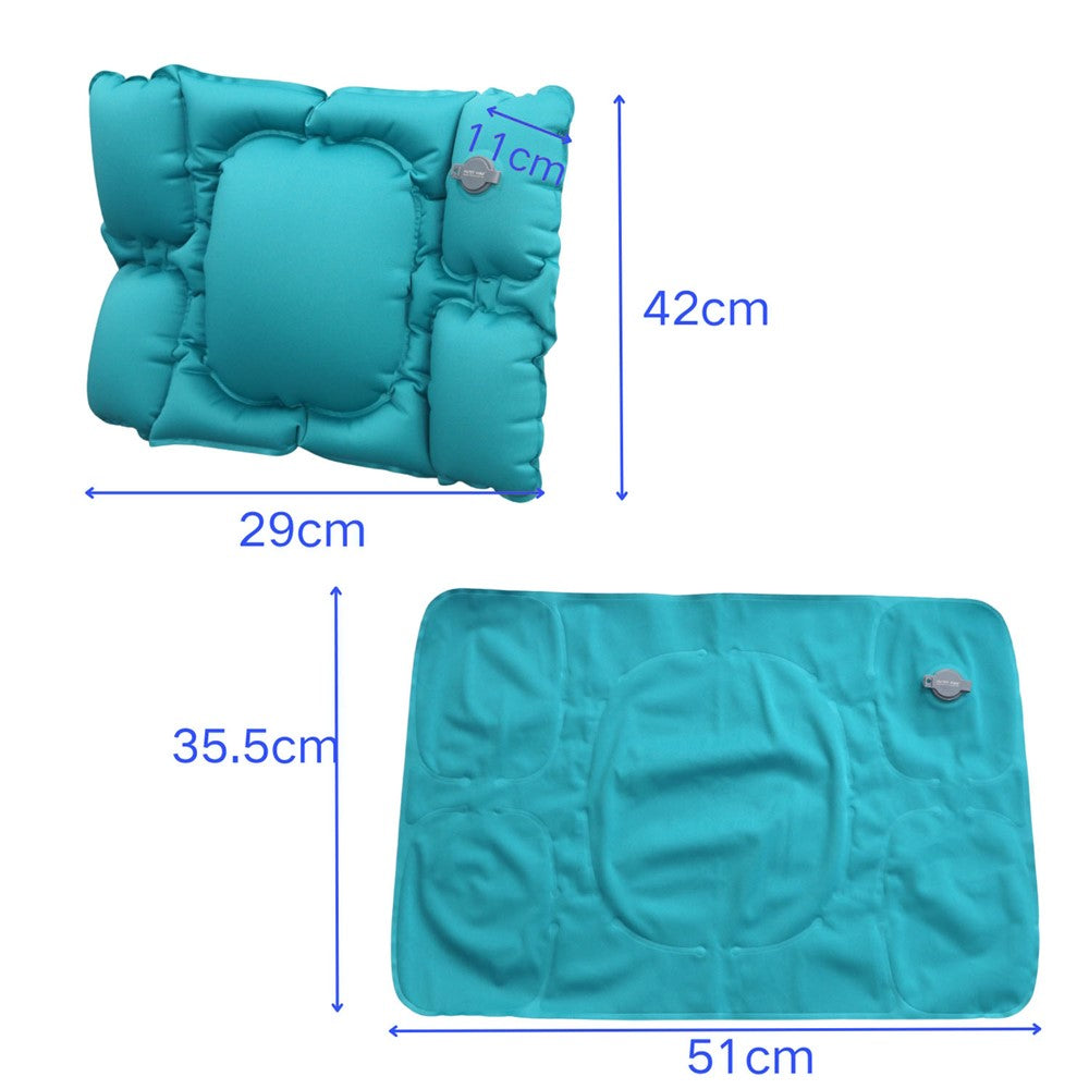 PICTET.FINO PF112A Inflatable Lumbar Pillow Ergonomic Design S-Curve Support for Car / Office Chair