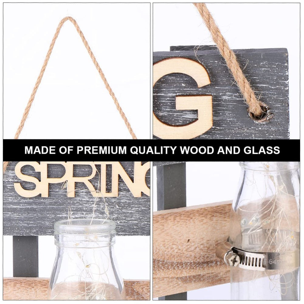 24 x 16.5cm Wall Mounted Water Planting Vase Creative Room Wall Decor Hanging Flower Plant Holder
