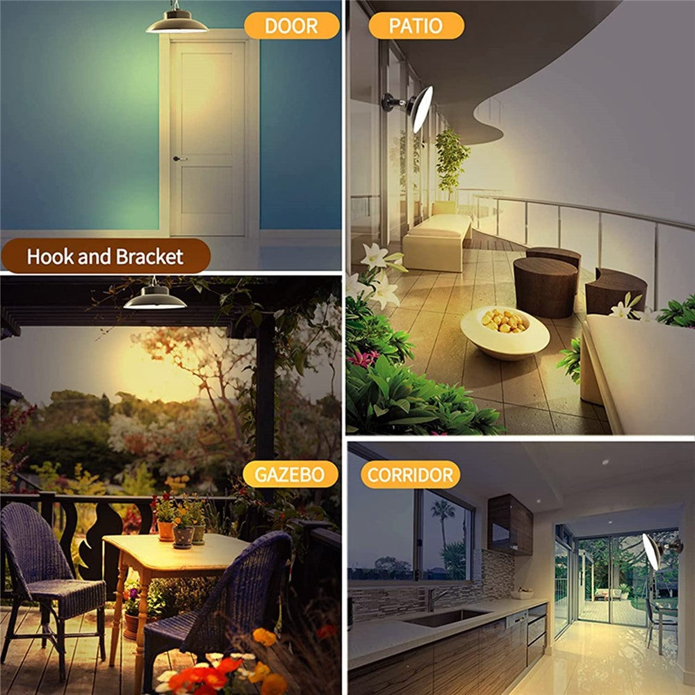 Single Head Solar Outdoor Wall Light with Remote Control Motion Sensor Lamp for Garden / Garage / Patio