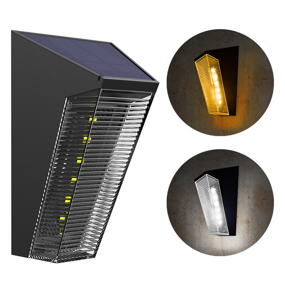 N772 2Pcs Solar Light Outdoor Waterproof Wall Lamp for Garden Street Landscape Balcony Decor