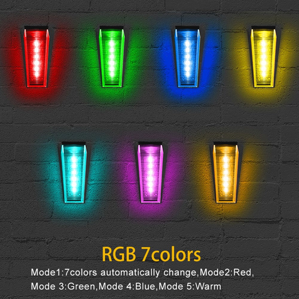 N772 2Pcs Solar Light Outdoor Waterproof Wall Lamp for Garden Street Landscape Balcony Decor