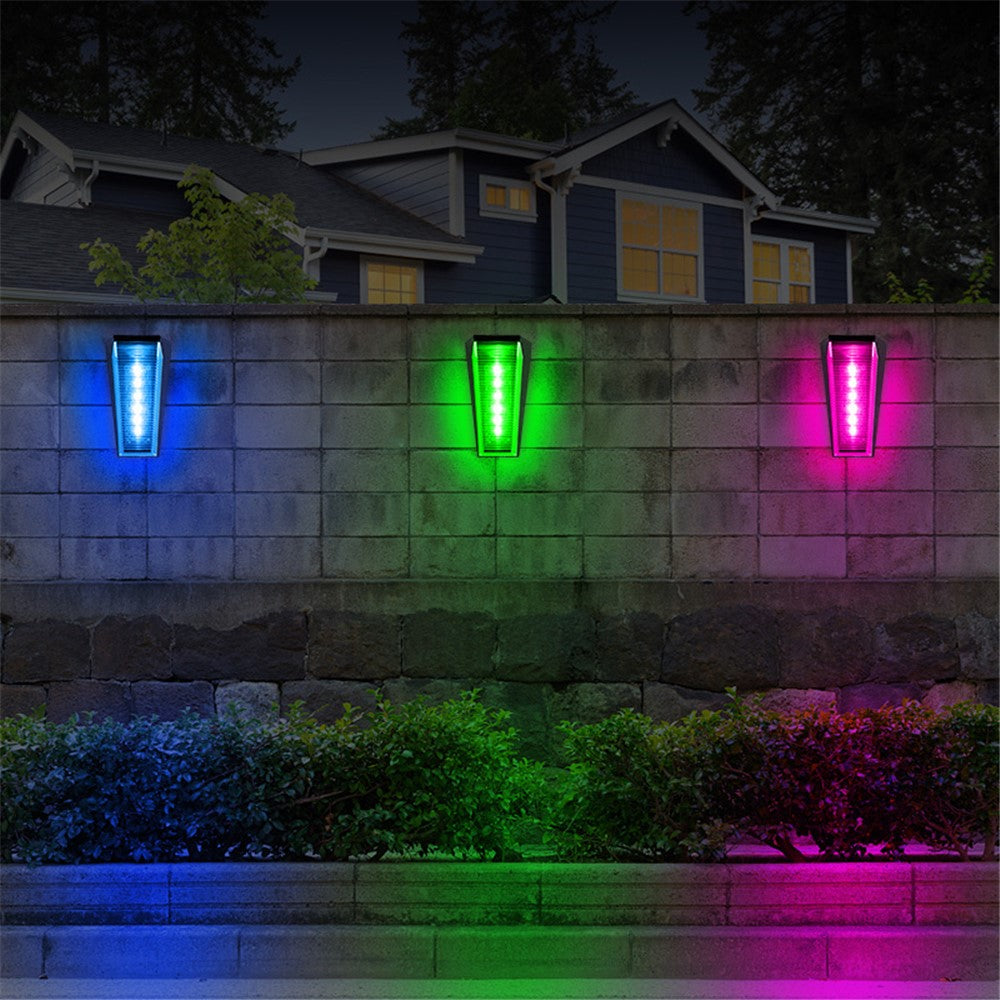 N772 2Pcs Solar Light Outdoor Waterproof Wall Lamp for Garden Street Landscape Balcony Decor