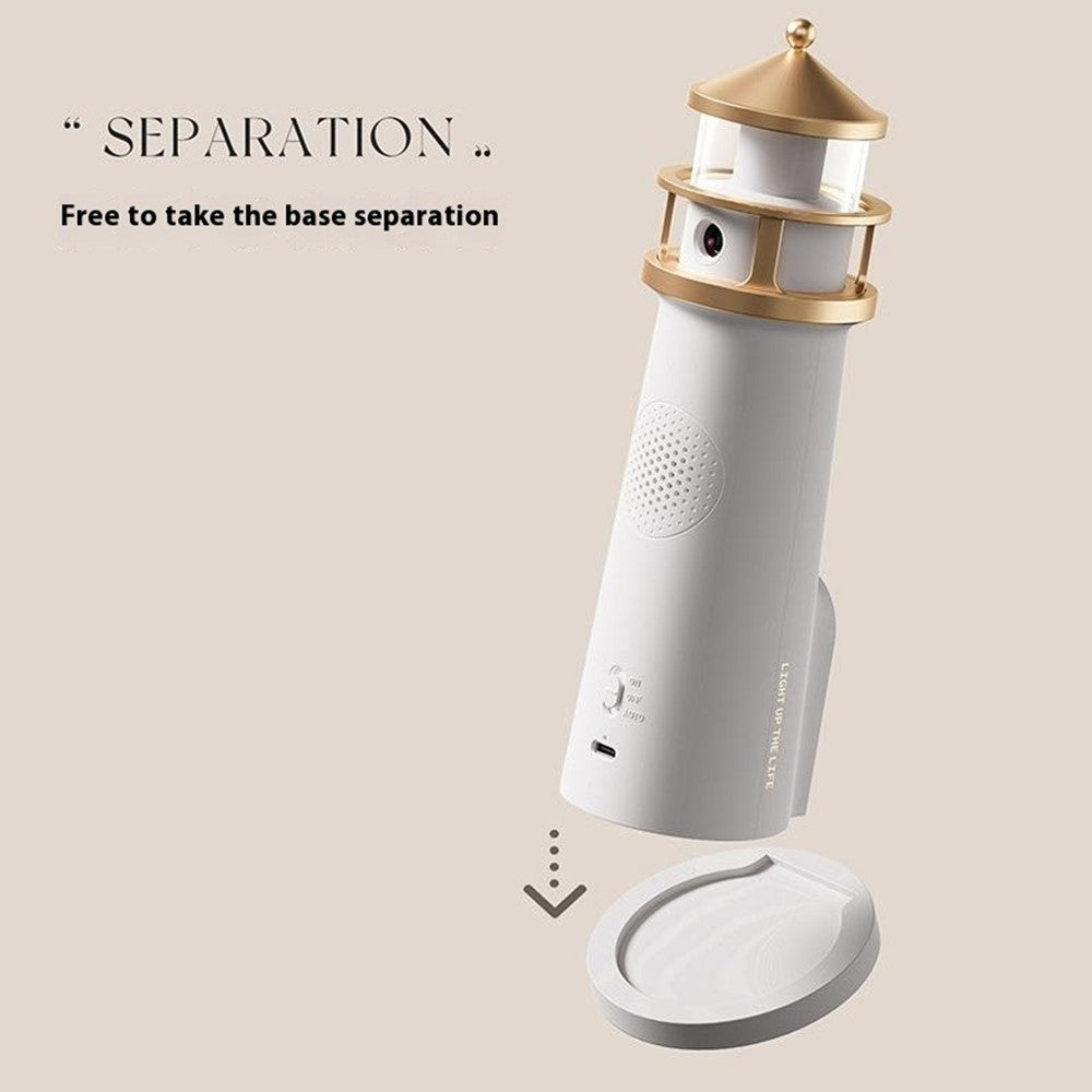 Moonlight Lighthouse Projector Lamp For Bedroom Desktop Bedside  Ambient Night Light