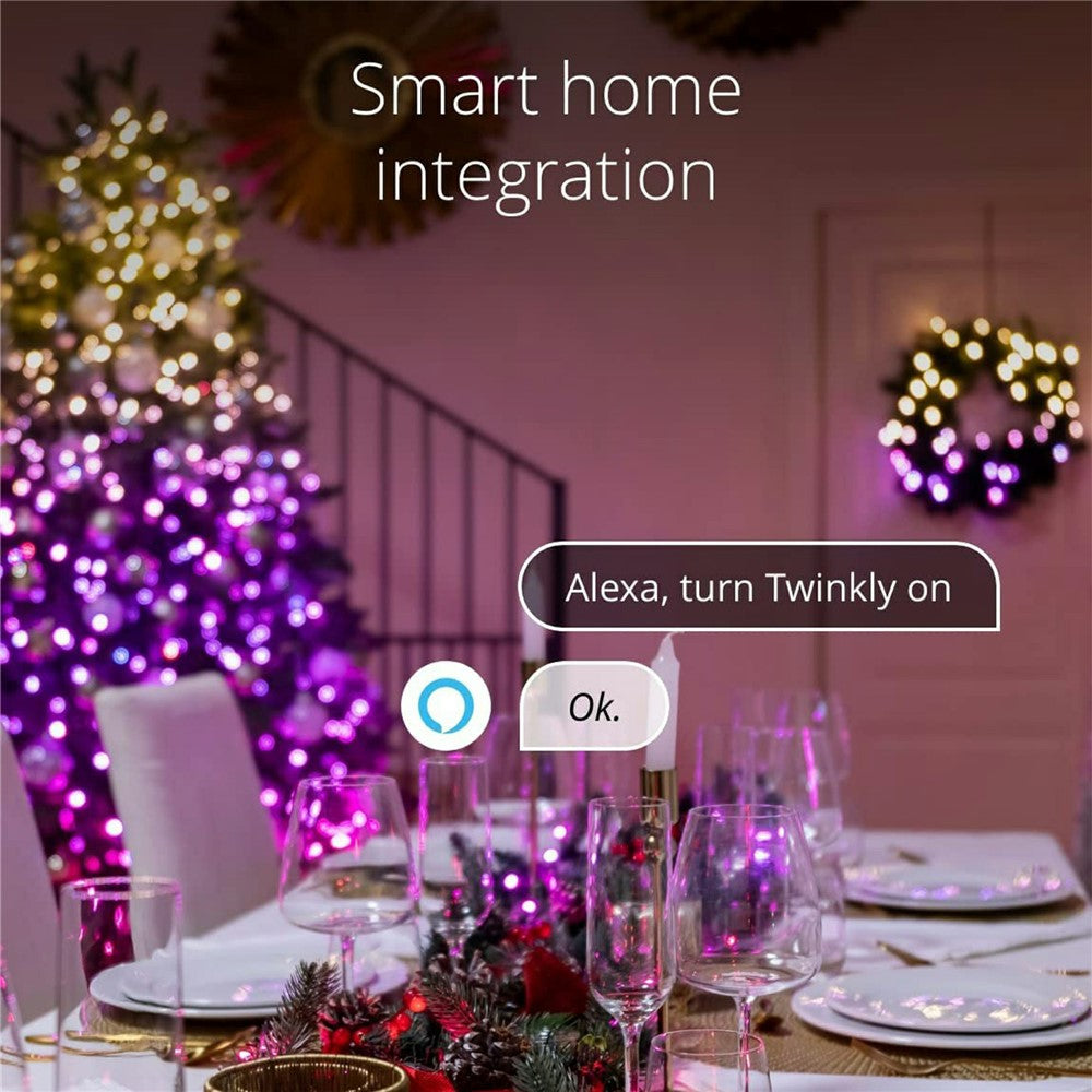 LPX041 Smart LED String Lights 15M 150 LEDs WiFi  /  BT APP Control RGBIC Christmas Decoration Lighting