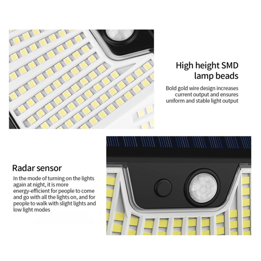 4PCS Waterproof Human Motion Sensor Solar Lights High Brightness House Garden Lamps