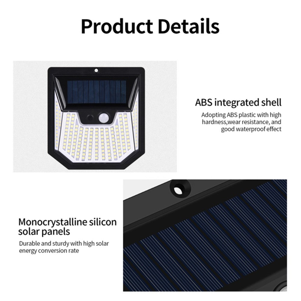4PCS Waterproof Human Motion Sensor Solar Lights High Brightness House Garden Lamps