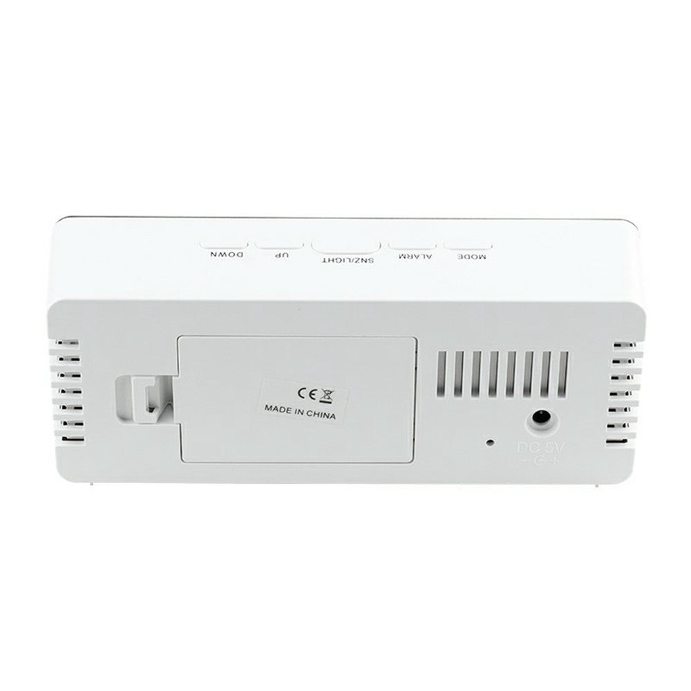 TS-S69 LED Digital Display Multifunction Clock Desk Makeup Mirror Alarm Clock with Temperature